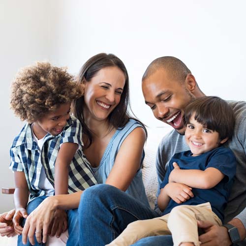 Happy Smiling Family